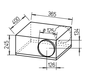 Helios Rohrventilator SB 125 A SILENTBOX