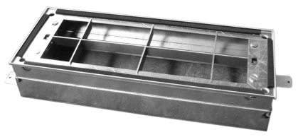 Zehnder Teleskoprahmen für Bodeneinbau, CLD breit, Höhe 90-160 mm
