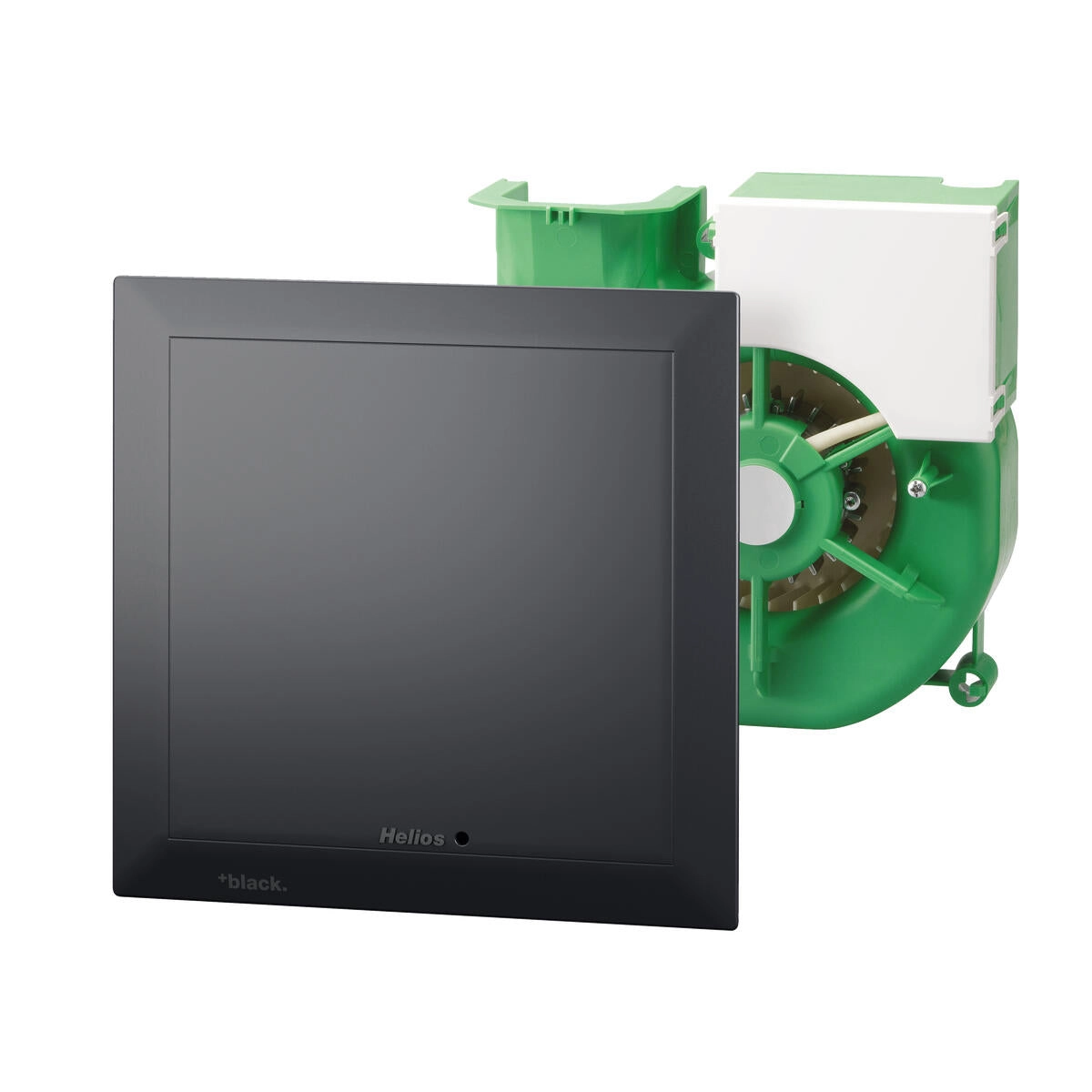 Helios Ventilatoreinsatz mit Fassade ELS NFC CO2 black