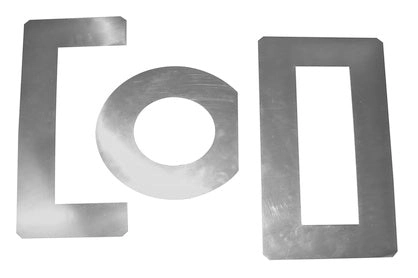 Zehnder Set Cutting templates, Stainless steel CLF and CLRF