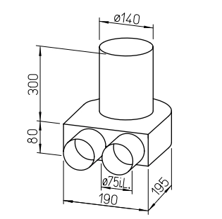 Helios FlexPipe Floor box Set FRS-BKGS 2-75