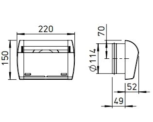 Helios Interior cover ZLA 125 IB HY 6-45