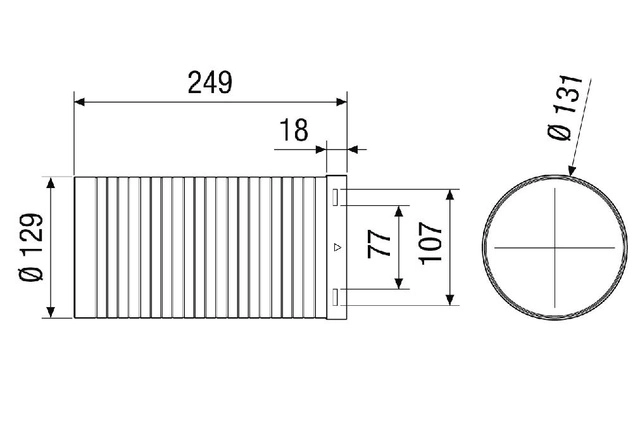 Maico Extension pipe MA-VR250