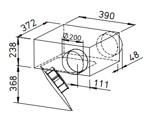 Helios Radial-Rohrventilator SVR EC 200 A SlimVent EC