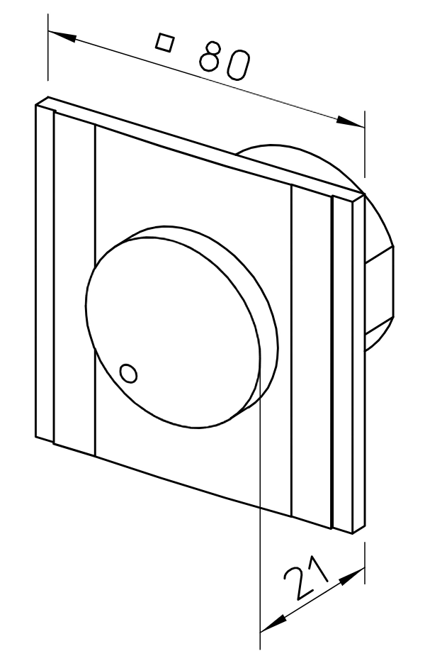 Helios Drehzahl-Potentiometer mit Betriebsanzeige PU 10