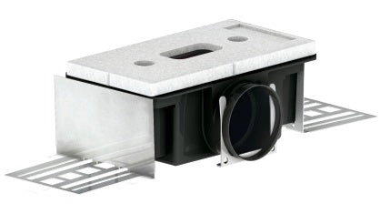 Zehnder Luftdurchlassgehäuse CLD-P 90, 1 x DN 90 seitlich, Höhe 115 mm