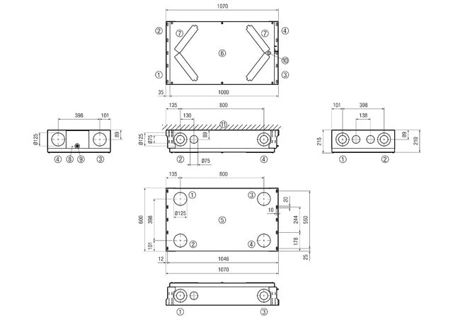 Maico Central Ventilation unit WS 120 Trio LL