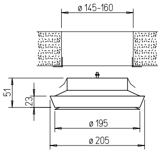 Helios TVZ 160, KTVZ 160, Zuluft-Tellerventil, DN 160 mm HE/TVZ/160/KTVZ/160