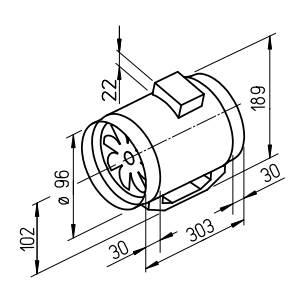 Helios Multivent Inline fan MV 100 B