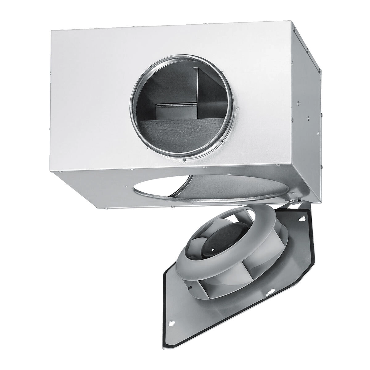 Helios Radial inline fan SVS EC 160 B SlimVent EC