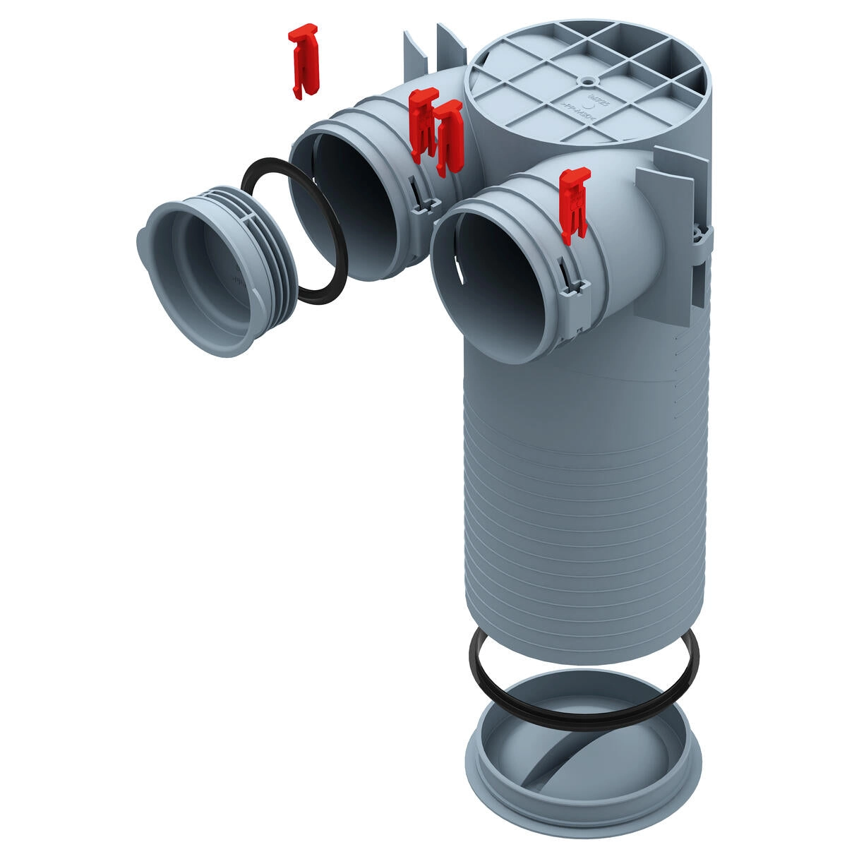 Helios Flexpipe Ceiling-/Wall box FRS-DWK 2-75/125