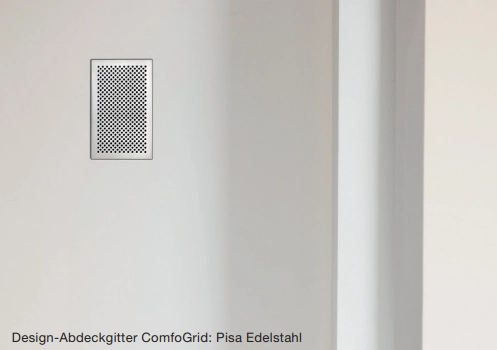 Zehnder Design-Gitter CLF, Pisa, weiß, 350 x 130 mm