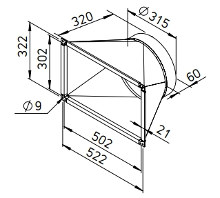 Helios Transition piece ALB-ÜS 50/30