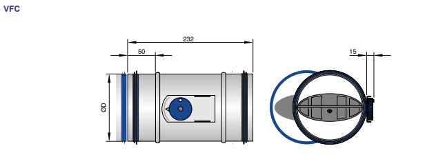 Trox Volumenstromregler VFC/100