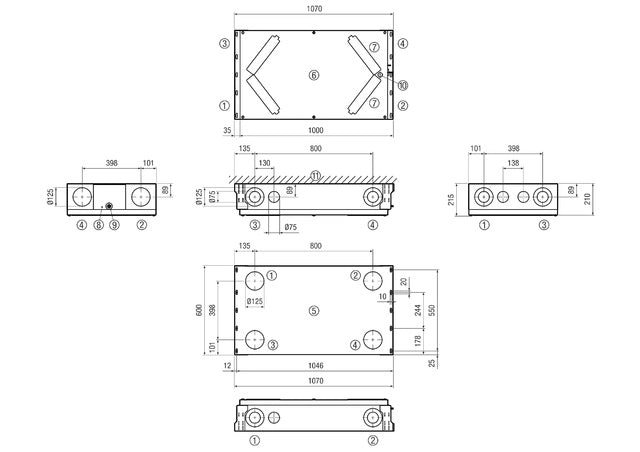 Maico Central Ventilation unit WS 120 Trio QL