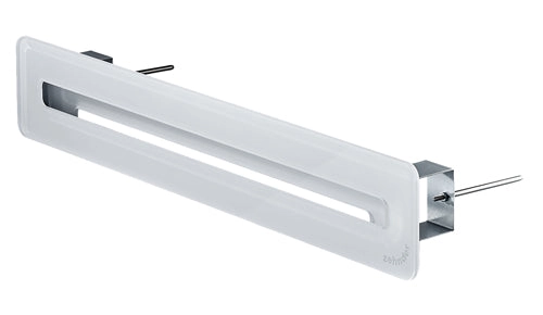 Zehnder Schlitzdurchlass ComfoGrid Linea 600 White, Länge 636 mm, Glasoptik weiß