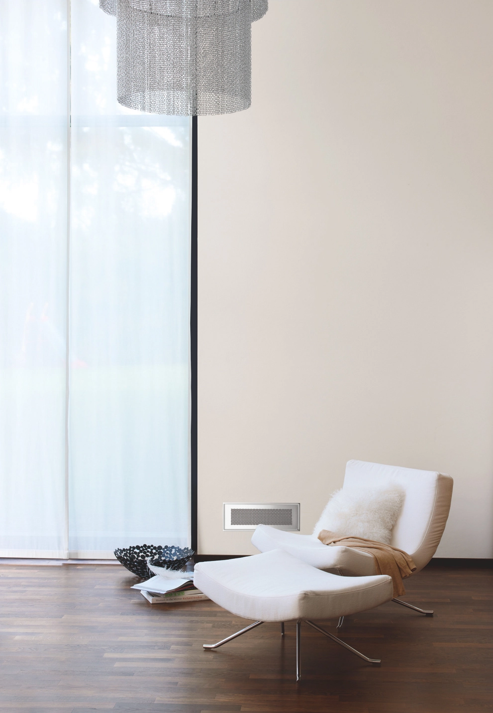 Zehnder Design-Gitter CLF, Pisa, Edelstahl, 350 x 130 mm