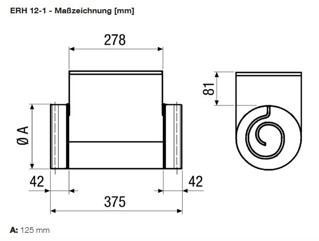 Maico Elektro-Lufterhitzer ERH 12-1 MA/ERH/12-1