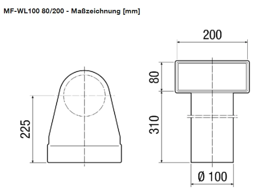 Maico Bracket MF-WL100 80/200