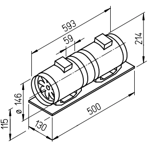 Helios Multivent Fan MVZ 150, two-stage