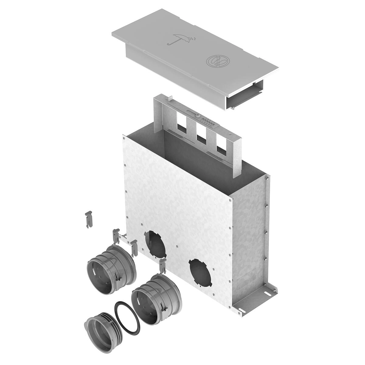 Helios FlexPipe Multi-Boden-Kasten FRS-MBK 2-75