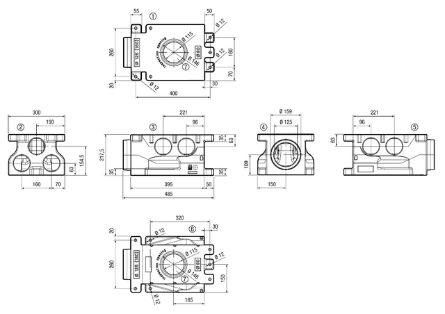 Maico Luftverteiler kompakt 7-fach MF-VK90-7
