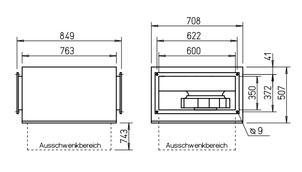 Helios Kanalventilator SILENT, SKRW EC 400/60/35