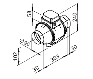 Helios Multivent-Rohrventilator MV EC 100