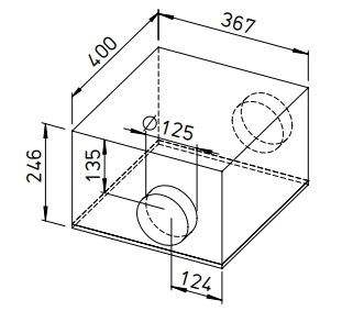 Helios Rohrventilator SB EC 125 A SILENTBOX