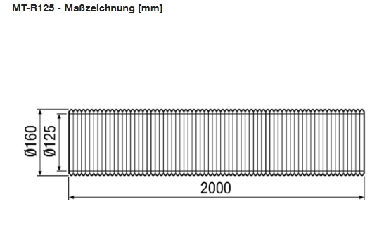 Maico Lüftungsrohr, wärmegedämmt MT-R125
