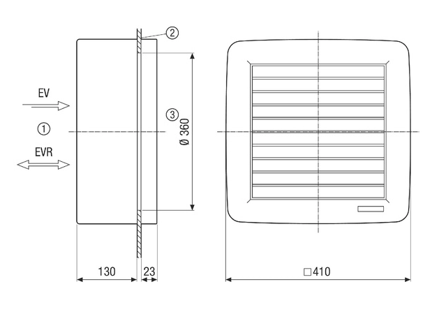 Maico Axial Window fan EVR 31