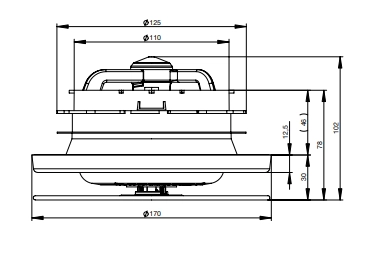 Zehnder Abluft Tellerventil mit Filter, ComfoValve Luna E 125