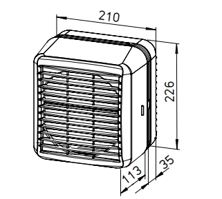 Helios Window ventilator GX EC 150