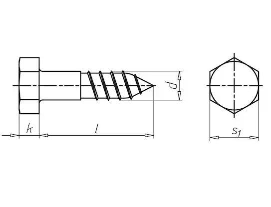 Würth Holzschraube Sechskantkopf 6 x 90