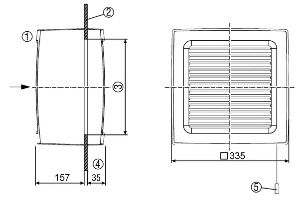Maico Fensterventilator EVN 22 R MA/EVN/22/R