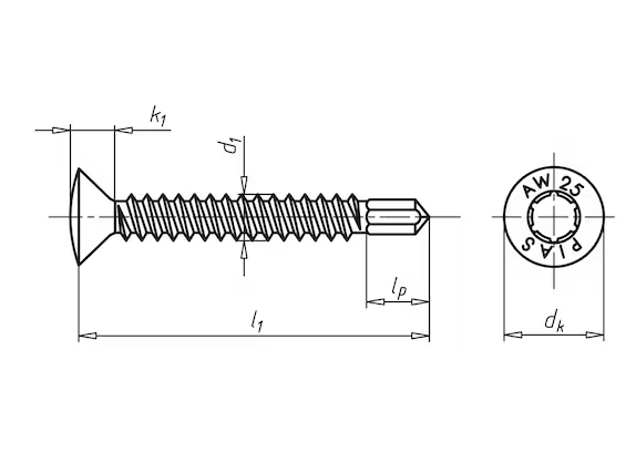 Würth Bohrschraube Linsensenkkopf 4,2 x 32