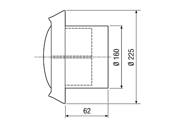 Maico Tellerventil TM-V2A 16, Edelstahl