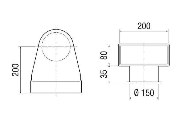Maico Bracket MF-W 150 80/200