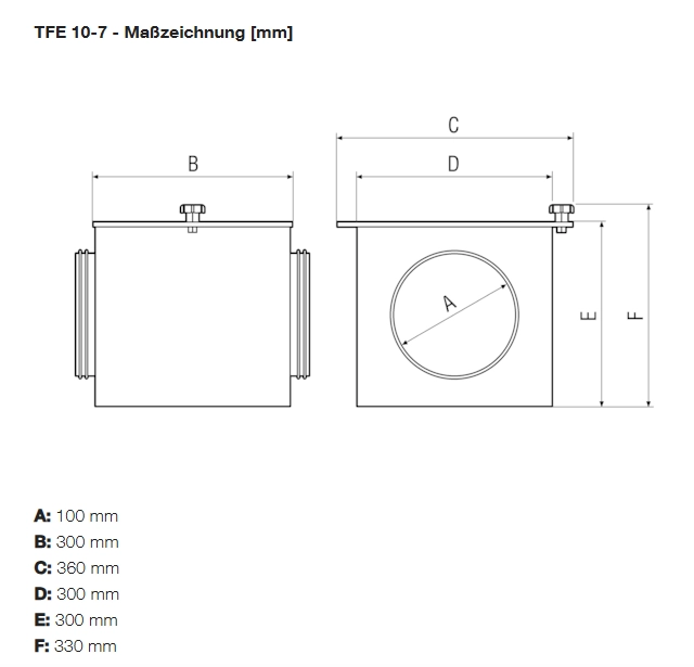 Maico Luftfilter TFE 10-7 MA/TFE/10-7