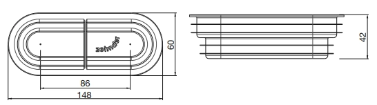 Zehnder Pipe cap flat 51, Contents 10 Piece