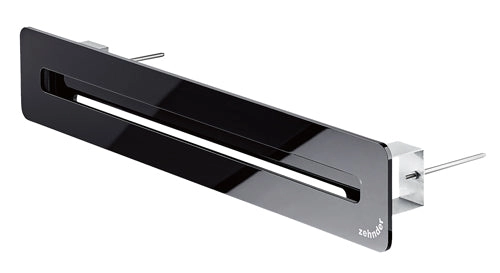 Zehnder Schlitzdurchlass ComfoGrid Linea 400 Black, Länge 436 mm, Glasoptik schwarz