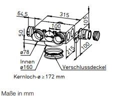 Helios FlexPipe Distribution element FRS-VE 5-75/160