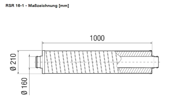 Maico Rohrschalldämpfer RSR 16-1