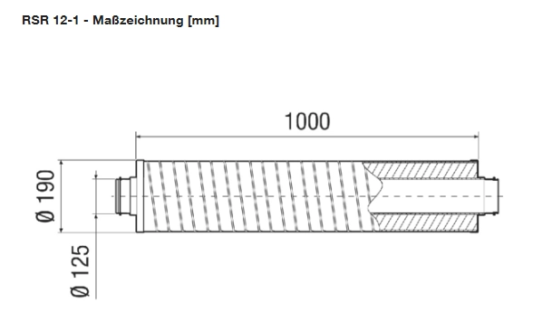 Maico Rohrschalldämpfer RSR 12-1