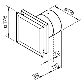 Helios MiniVent Kleinlüfter M1/120 F