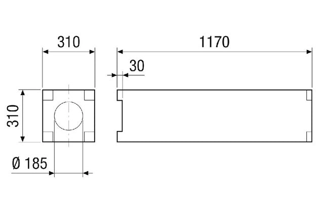 Maico Dachdurchführungskanal PP 45 DFK