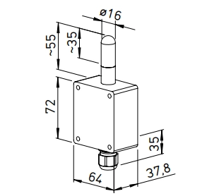 Helios Absolute Humidity Sensor AFS 0-10V
