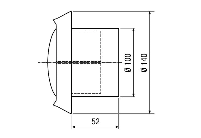 Maico Tellerventil TM-V2A 10, Edelstahl