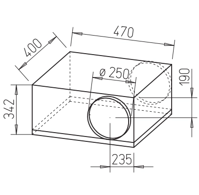 Helios Rohrventilator SB 250 C SILENTBOX