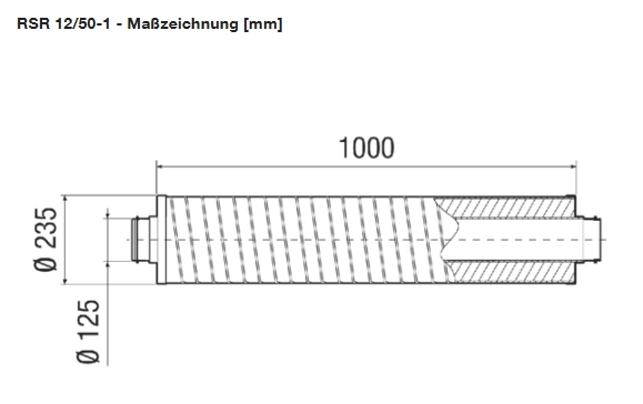 Maico Rohrschalldämpfer RSR 12/50-1